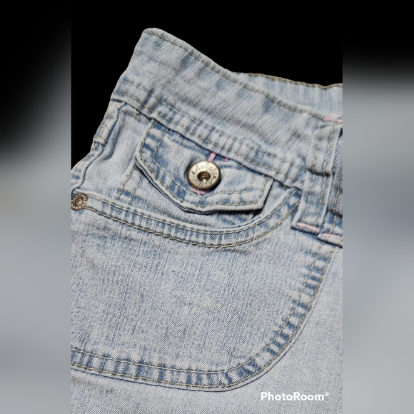 Vintage Y2K Angels Jean shorts, sz 10 - Picture 3 of 5